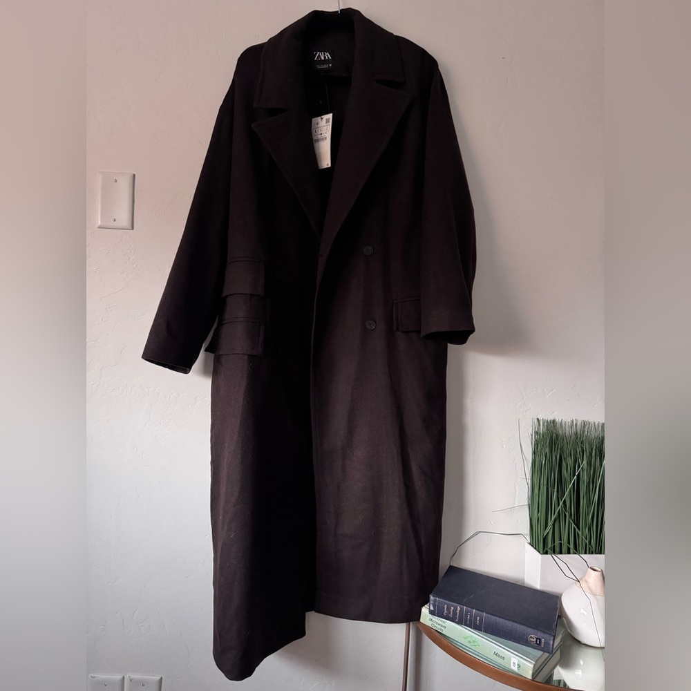SOLD - Zara Chocolate Brown Coat